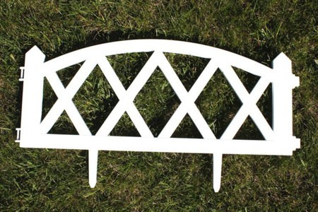 Płotek ogrodowy 2,3 mb biały