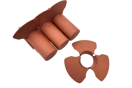 Palisada ruchoma z obrzeżem 2,0 m ceglasta