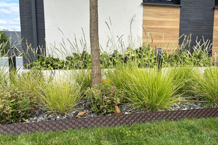 Obrzeże Palisada RATTAN 80 cm ciemny brąz (dark brown)