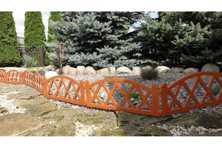 Płotek ogrodowy 2,3 mb ceglasty (terakota)