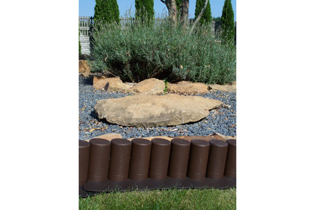 Palisada ruchoma z obrzeżem 2,0 m ceglasta