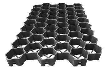 Kratka trawnikowa czarna Ekogrid 60x40x4 cm
