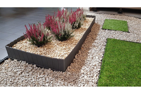 Ekopalisada ogrodowa 100 cm, wys. 22 cm Czarna