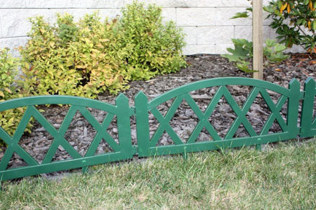 Płotek ogrodowy 2,3 mb zielony