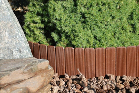 Ekopalisada ogrodowa 100 cm, wys. 17 cm Brązowa