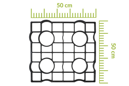 Kratka trawnikowa kaminando 50x50x2,5 cm - test