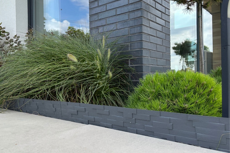 Obrzeże Palisada Stone 80 cm antracytowa