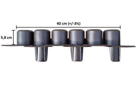 Palisada z najazdem 2,4 m brąz