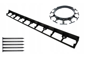Obrzeże ogrodowe Border 45mm + 5 szt. kotew