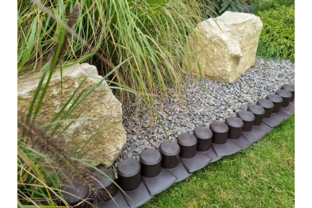 Palisada z najazdem 2,4 m brąz