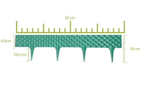 Palisada RATTAN 0,8 mb zielona (green)