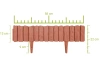 Obrzeże Palisada WOOD 58 cm terakota