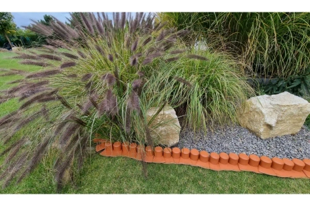 Palisada z najazdem 2,4 m ceglasty