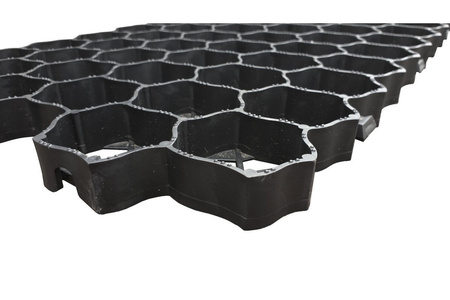 Kratka trawnikowa czarna Ekogrid 60x40x3 cm