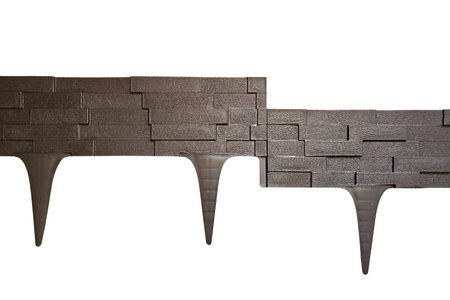 Obrzeże Palisada Stone 80 cm ciemny brąz
