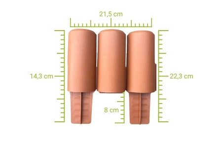 Palisada Rollborder 2,15 mb terakota (ceglasty)