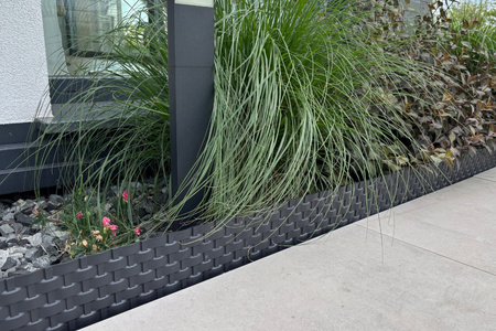 Obrzeże Palisada RATTAN 80 cm czarny (black)