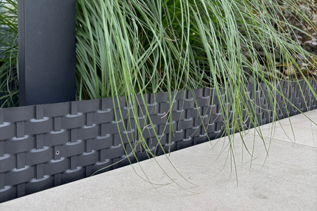 Obrzeże Palisada RATTAN 80 cm czarny (black)