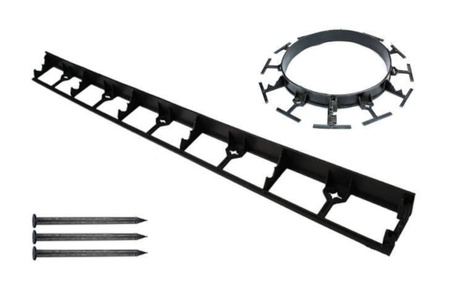 Obrzeże ogrodowe OPL STRONG 45mm + 3 szt. kotew