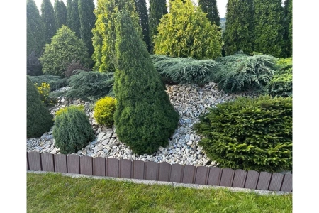 Palisada ogrodowa Stella Green 3,14 mb antracytowa