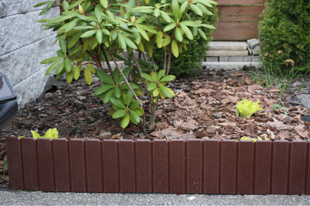 Ekopalisada ogrodowa 100 cm, wys. 17 cm Brązowa