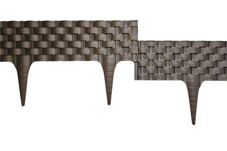 Obrzeże Palisada RATTAN 80 cm ciemny brąz (dark brown)