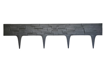 Obrzeże Palisada Stone 80 cm antracytowa