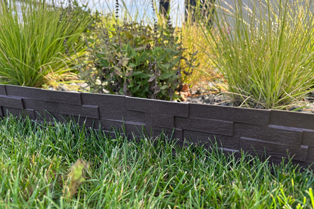 Obrzeże Palisada Stone 80 cm ciemny brąz