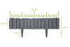 Obrzeże Palisada WOOD 58 cm antracyt