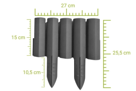 Palisada Stella Green Grafitowa 15x27 cm 2.7 mb