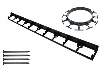 Obrzeże ogrodowe OPL STRONG 45mm + 4 szt. kotew