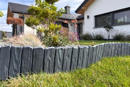 Obrzeże Palisada WOOD 58 cm antracyt