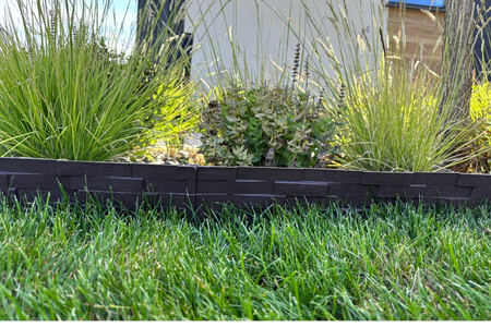 Obrzeże Palisada Stone 80 cm ciemny brąz
